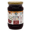 [AloeFarm] Aloe Pomegranate Honey Tea Refreshing Herbal Caffeine Free Healthy Aloe Vera Tea (17.64 fl oz/500g)