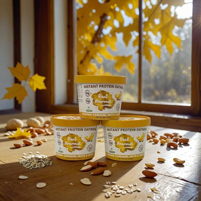 Real Milk &amp Cream Protein Oatmeal (18 count). Sold in 9000+ stores &amp more than 100k cups every month. Made with real milk &amp cream — never whey which is a highly processed industrial bypr