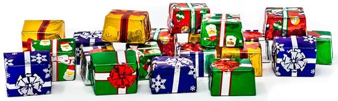 Madelaine 2 LB Milk Chocolate Christmas Presents – Bulk 32 Oz Individually Wrapped Holiday Chocolates for Kids – Christmas Candy Stocking Stuffers &amp Holiday Gift Basket Treats