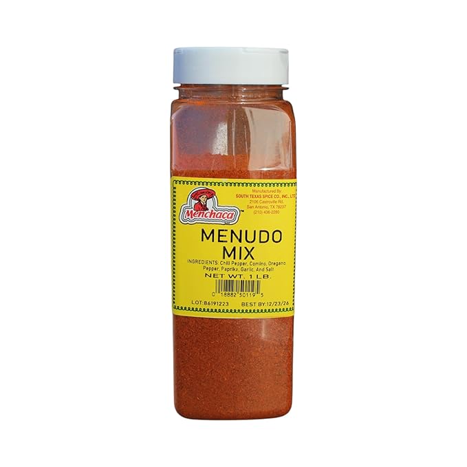 Menchaca Menudo Mix Seasoning 1 Lb– Authentic Mexican Spice Blend for Menudo &amp Pozole –– Bold &amp Traditional Flavor