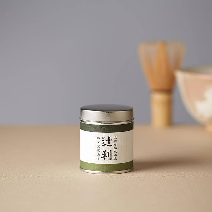 TSUJIRI Matcha - Toyo Mukashi (30g / 1.06oz) - Ceremonial Matcha Powder - Authentic Japanese First Harvest Matcha Green Tea - Uji Kyoto Japan 1860