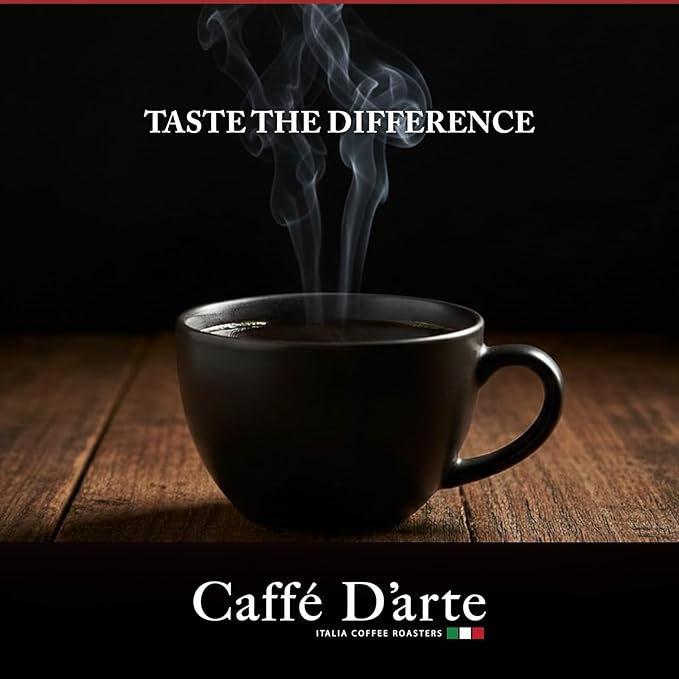 Caffe D’arte Meaning of Life Ground Coffee – Medium‑Dark Roast Well‑Balanced Flavor Roasted in Seattle Ideal for Drip Brewing 5 lb