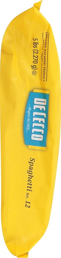De Cecco Pasta Spaghetti No.12 5 Pound (Pack of 4)
