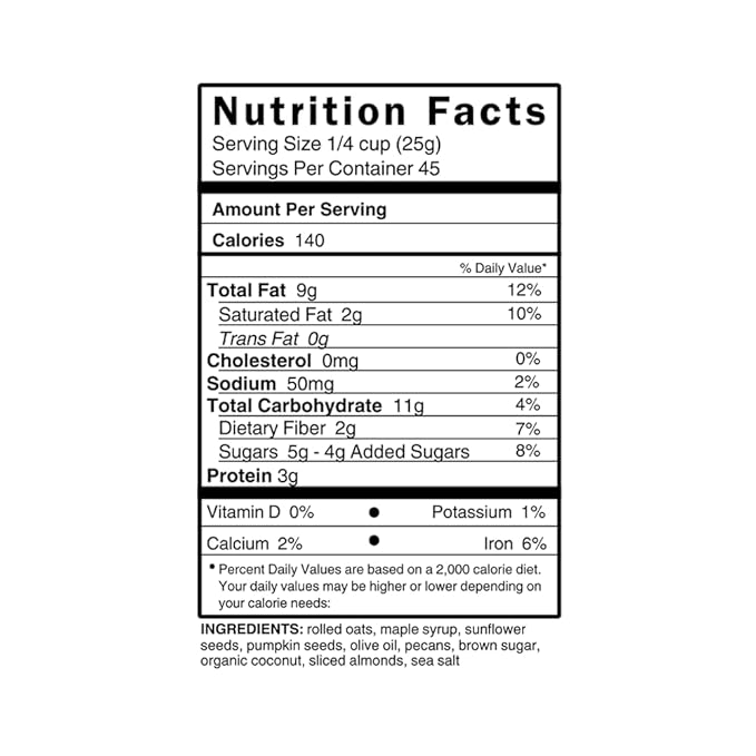 Hudson Henry Pecan Granola for Yogurt Snacking &amp Cereal | Gluten Free Granola with Nuts and Seeds | Maple Pecan Granola Non-GMO Small Batch Baked | 2.5 lb Bulk Bag