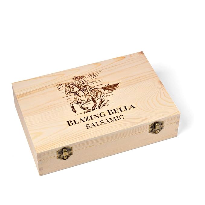 Blazing Bella Foodie Combo – Balsamic Vinegar and Olive Oil Sampler Set – White Fig &amp Peach Balsamic with Garlic and Smoky Jalapeño Olive Oils – Modena Italy &amp California – 100ml Bottles
