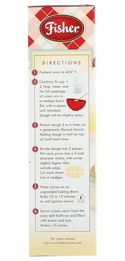 Fisher Original Fair Scone &amp Shortcake Mix 18 Ounces (Pack of 12)