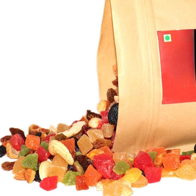Generic Oraganic Mix Nuturitious Mixed Fruits Cutting &amp Dried Fruits Super Healthy Combo Snack - 200 Grams