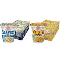 Nissin Cup Noodles Variety Pack - Seafood (2.68 oz) and Curry (2.82 oz) Ramen Noodle Soup 6 Cups Each