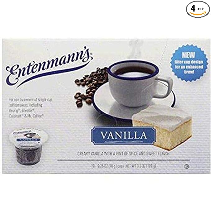 Entenmann's Single Serve Coffee Vanilla 10 Count (Pack of 4)