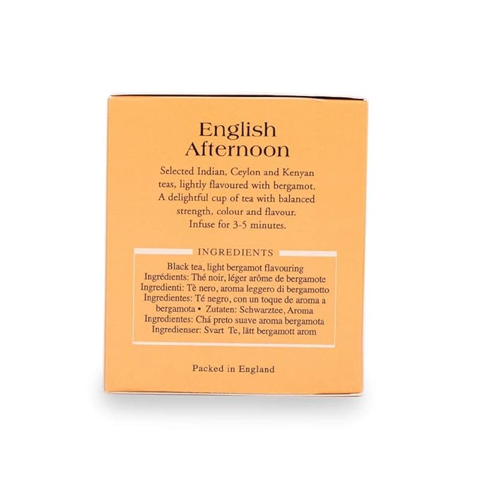 Ahmad Tea Black Tea English Afternoon Teabags 20 ct (Pack of 6) - Caffeinated &amp Sugar-Free