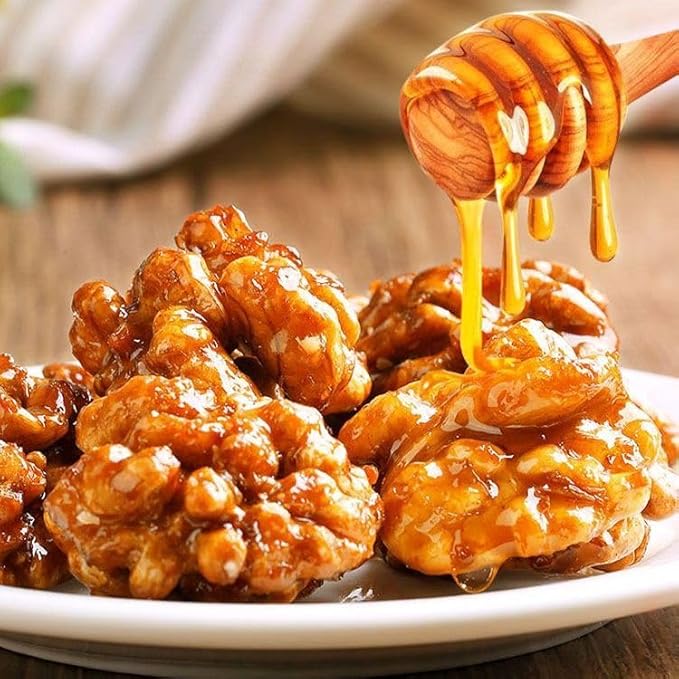 Shell Free Honey Walnuts 425g/Can Walnut Kernels Nuts and Dried Fruits Satisfying Snacks Family Snacks Holiday Gifts Afternoon Tea Desserts Healthy and Nutritious Snacks (1 Can)