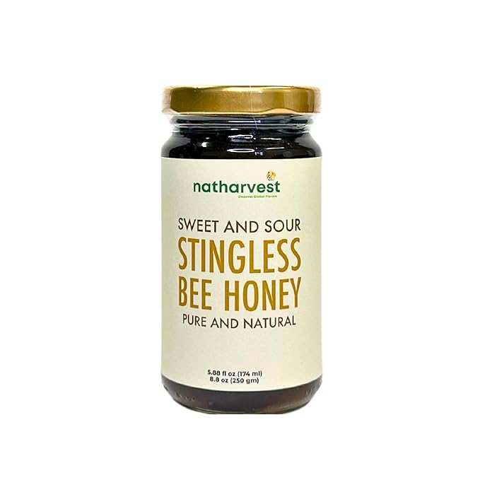 Stingless Bee Honey Sweet and Sour Meliponini. Contains Low Glycemic Trehalulose No Sucrose 5.88 fl oz (174 ml)