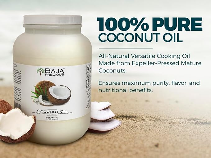 Baja Precious - Coconut Oil Case of 4 X 1 Gallon Jugs