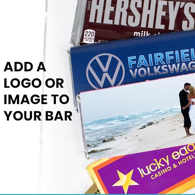 50 Pcs Personalized Candy Promotional Products Add Your Logo Chocolate Bars