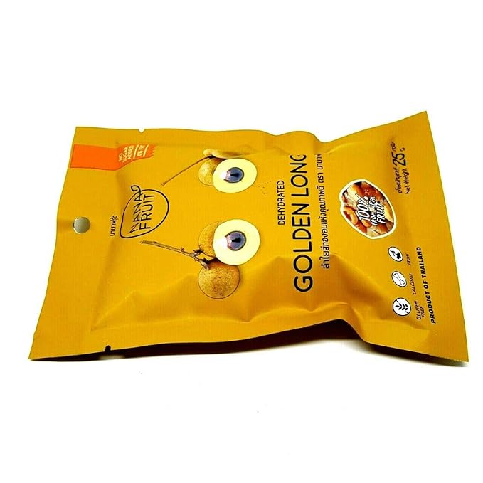 (Pack of 6) NANA Fruit Dehydrated Golden Longan 100% from Real Fruit 25G. No added sugar