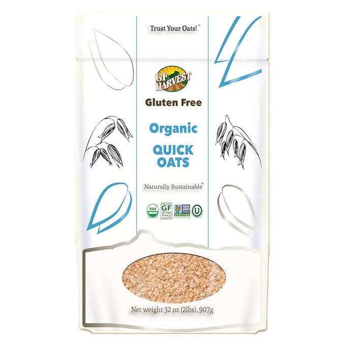 GF Harvest Gluten Free Organic Quick Oats 32 Ounce Bag Pack of 2
