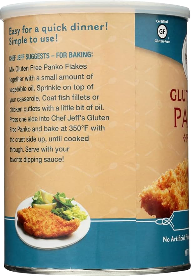 CheffJeff Nathan Creations Gourmet Panko Plain Gluten Free 15 Ounce (2 Pack)