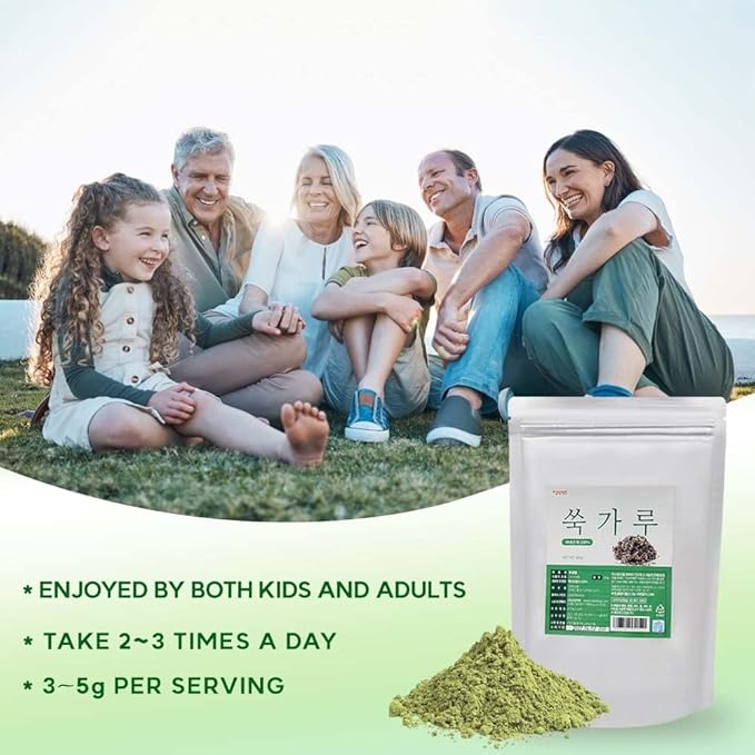 K-Herb Korean Mugwort Powder – 100% Pure Dried Mugwort from Korea Natural Ingredient for Herbal Tea Culinary Use Plant-Based Powder 쑥가루 (10.6 oz (300g) Mugwort)