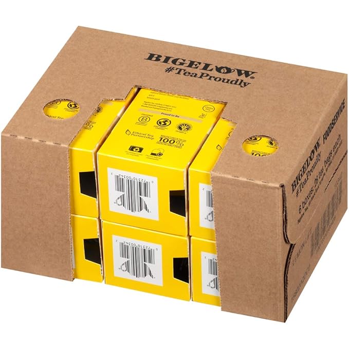 Bigelow Lemon Lift Black Tea Bags 28-Count Boxes (Pack of 6) Lemon Flavored Black Tea Naturally &amp Artificially Flavored