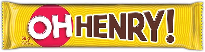 Oh Henry! Full Size Chocolatey Candy Bars 2.05 oz/58g each (12 bars)