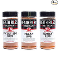 Heath Riles Sweet BBQ Honey Rub and Pecan Rub Seasoning Bundle