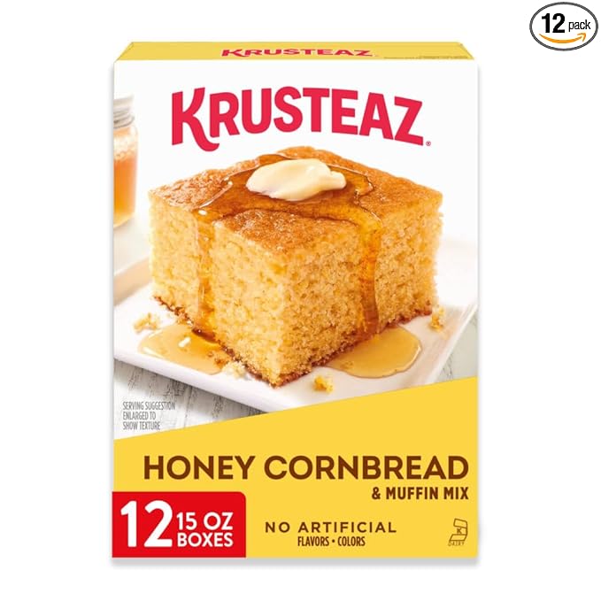 Krusteaz Honey Cornbread and Muffin Mix 15 Ounce (Pack of 12)