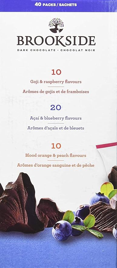 Brookside Dark Chocolate Covered Fruit (40 Count Variety Pack)z 0.7 ounces