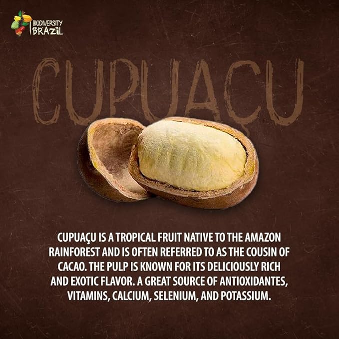 Naturanic Brazilian Dark Chocolate Bar Cupuaçu and Brazil nuts cream filling Sugar Free Keto Friendly Vegan All Natural Organic Non GMO Gluten Free - Pack of 6