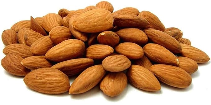 Dry Roasted California Salted Almonds with Healthy Himalayan Salt (4 Lbs.) - Vegan &amp Keto Friendly - Roasted to Perfection - Super Crunchy - Secert Family Recipie - Farm Fresh Nuts Brand
