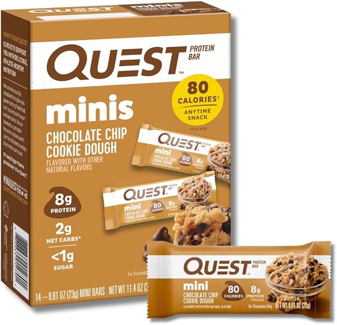 Quest Chocolate Lovers Protein Bar Variety Pack with Mini Cookie Dough Bars High Protein Gluten Free 12 + 14 Count