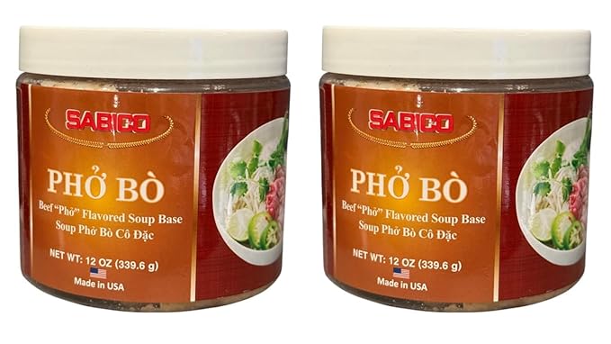 2 Packs - Beef Pho Soup Base - Cot Pho Bo - 10 Oz per Jar with 2 Jars per Order - Product of USA