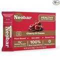NEOBAR Fruit and Nut Bars - Plant-Based Vegan Snack Bars Gluten Free Dairy Free Snacks No Added Sugar No Preservatives Non-GMO | Cherry &amp Cacao12 Count