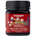 Caramanuka Manuka Honey MGO 1495+ / 100% Raw Pure Unfiltered &amp Unpasteurized 3rd Party Tested Ultra-Potent Glyphosate-Free Australian Premium Manuka Honey