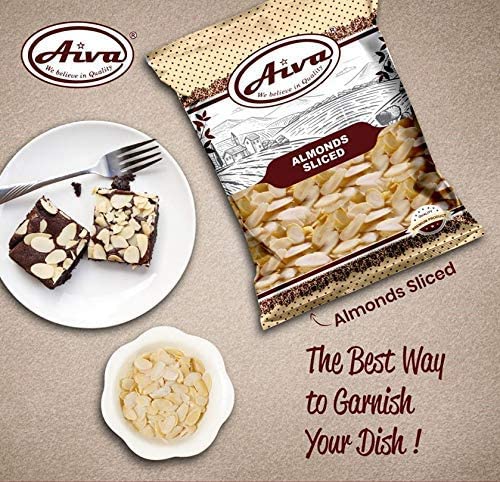 Aiva Blanched Almonds Sliced (5 LB Bulk Bag) – Premium Sliced Almonds for Baking Cooking and Toppings