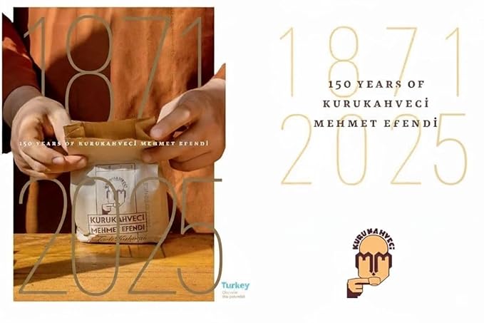 KURUKAHVECI MEHMET EFENDI Turkish Coffee Arabica Beans Roasted GroundRich Aroma Fresh Medium to Heavy-bodied Original Taste Since 1871 (17.6 OZ / 500 Gr)
