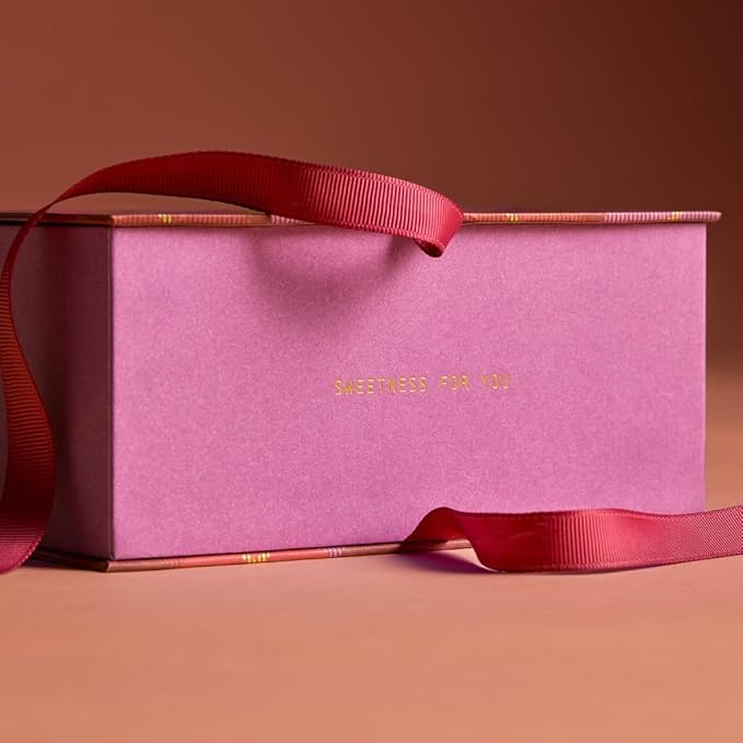 Spring &amp Mulberry Healthy Dark Chocolate Bars Sugar Free - Date Sweetened Chocolate Gift Box - Healthy Bars Gluten Free &amp Vegan - Embellished with Fruits &amp Florals Holiday Chocolates Gift
