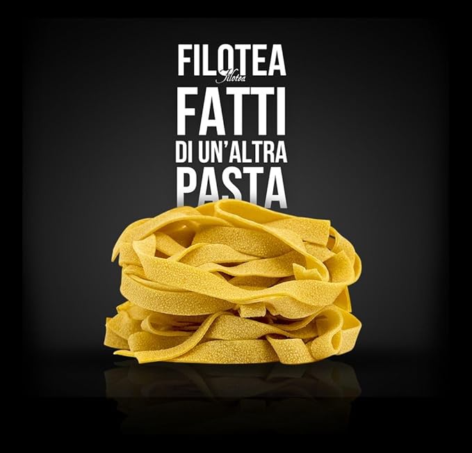 Filotea Linguine Skeins Artisan Italian Egg Pasta 250g Traditional Egg Linguine Made with Durum Wheat Semolina &amp Eggs Handcrafted Authentic Premium Gourmet Slow Dried Pasta Made in Italy