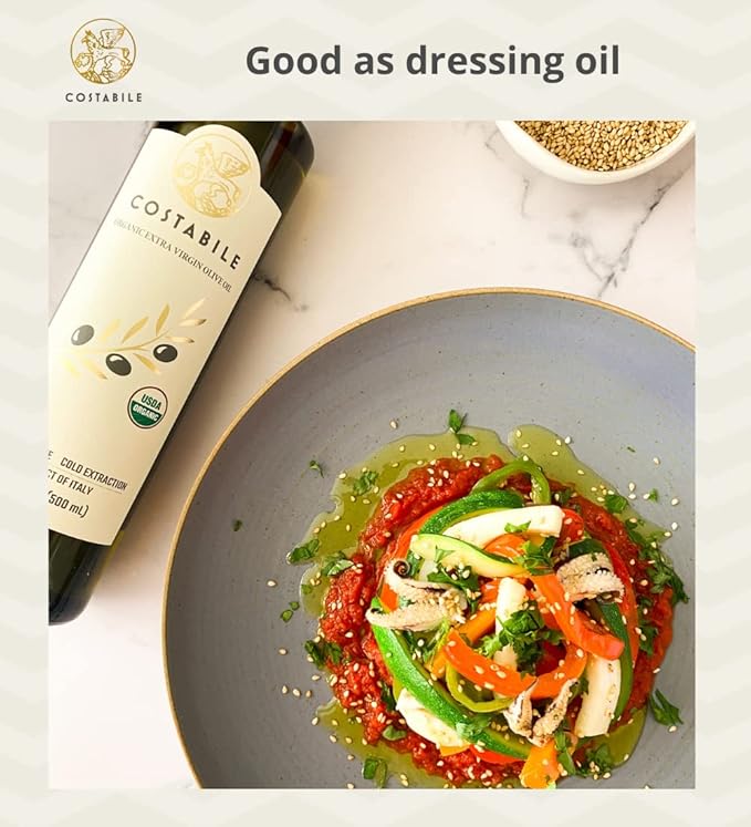 Orange Infused Olive Oil &amp Medium Intensity Classic Blend. Ideal for healthy dressing salads and baking - COSTABILE