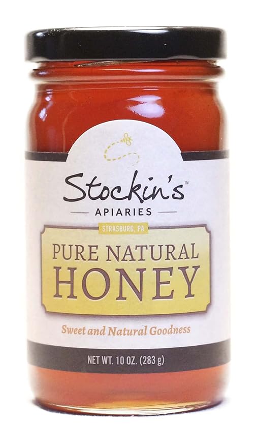 Stockin's Apiaries Pure Natural Honey Unheated Unfiltered &amp Nutritious 10 Oz.