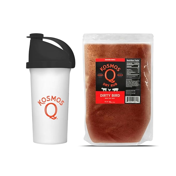 Kosmos Q Dirty Bird BBQ Rub &amp Kosmos Q Product Mixer (25 oz)