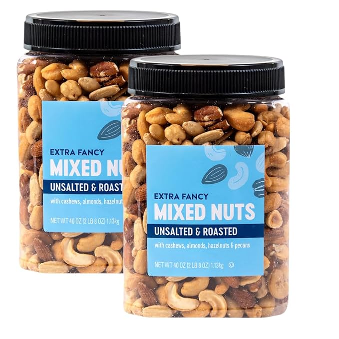 Farms Roasted Unsalted Fancy Mixed Nuts 40 oz (2 pack)