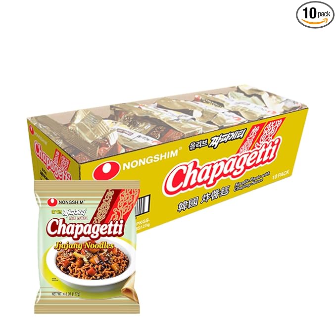 Nongshim Chapagetti Chajang Noodle 4.5 Ounce (Pack of 10)