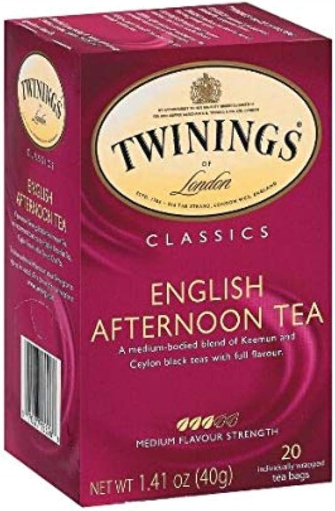 Twinings English Breakfast Tea Tea Bags 20-Count Boxes (Pack of 6) (Value Bulk Multi-Pack)