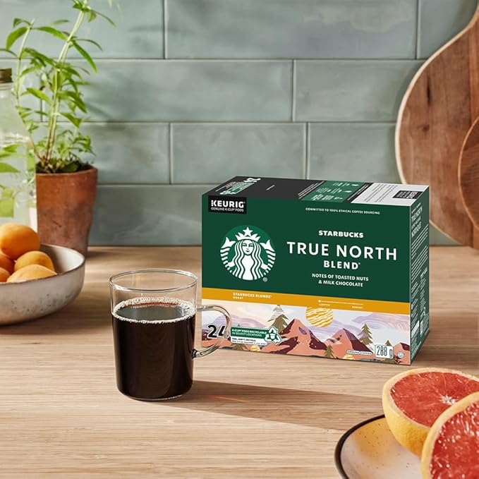Starbucks True North Coffee K-Cup Portion Pack for Keurig Brewers (24 Pack)