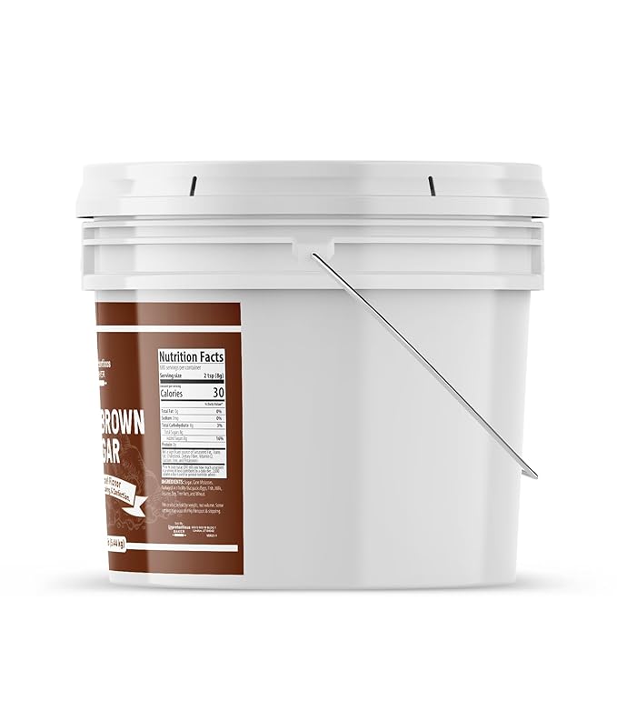 Unpretentious Dark Brown Sugar Great for Baking Rich Caramel Flavor Sweetener (192 Ounces)