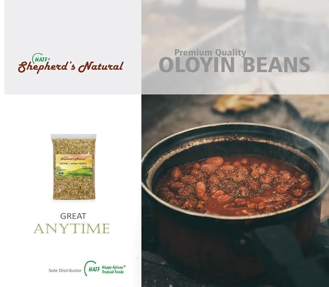 Oloyin Honey Beans by Shepherd's Natural 4 lbs. / 64 oz. Offers a quality easy-to-cook West African honey beans perfect for authentic dishes like Akara Moi-Moi and Gbegiri.