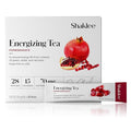 Shaklee Energizing Tea Pomegranate Flavor - Antioxidant-Rich Blend of Green White and Red Teas for Gentle Energy Lift - Energy Boost On-the-Go Packets - Hot or Cold - 28 Servings