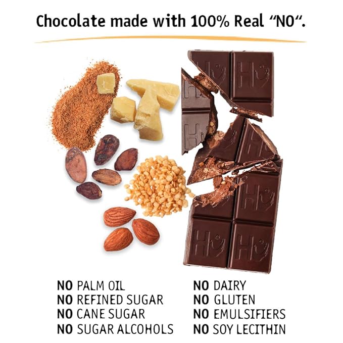 Hu Chocolate Bars | 8 Pack Almond Butter Puffed Quinoa Chocolate | Natural Organic Vegan Gluten Free Paleo Non GMO Fair Trade Dark Chocolate | 2.1oz Each