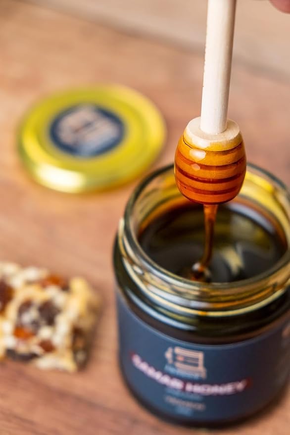 Honoor Yemeni Samar Honey | Natural Unfiltered Unheated Pure 200 Grams | Unpasteurised Raw Luxury Honey in a Glass Jar (1)