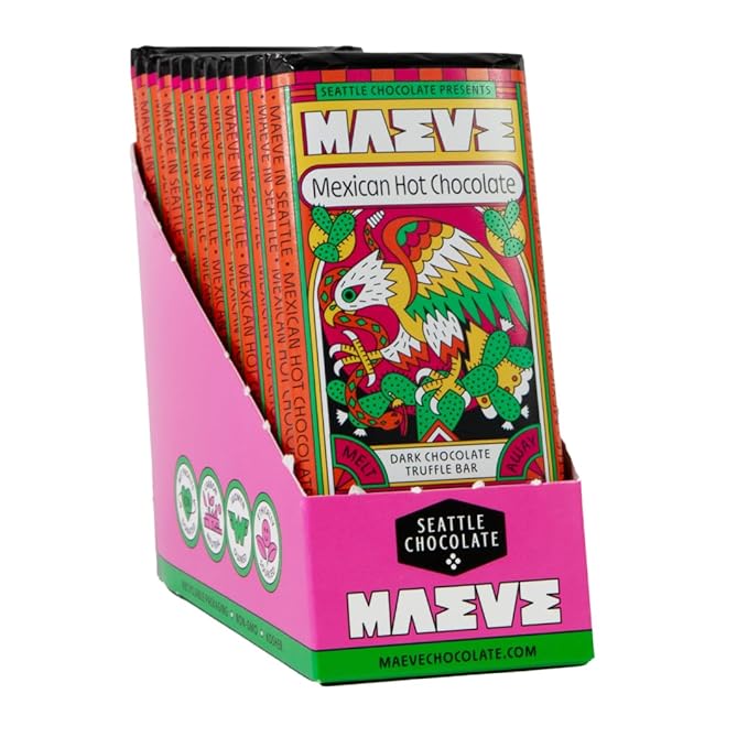 Maeve Chocolate Mexican Hot Chocolate Truffle Bar (12 Count)